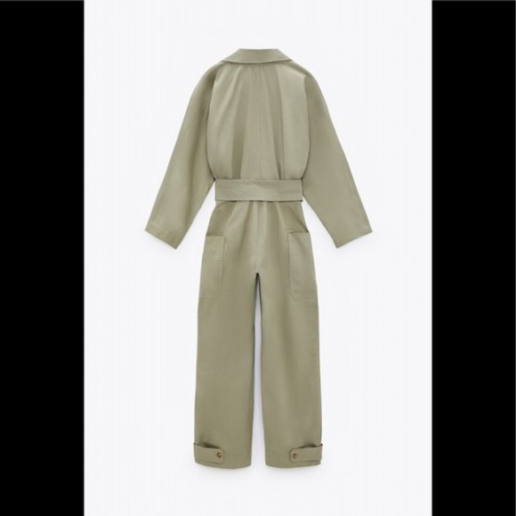 Zara Long Belted Jumpsuit XS - Picture 6 of 8
